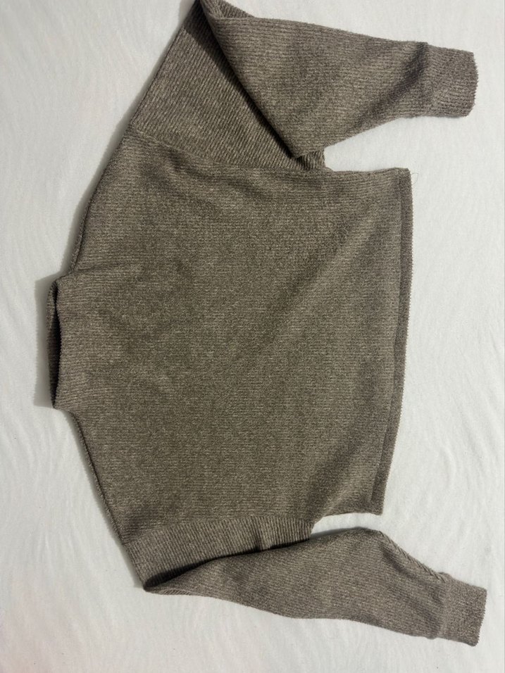 Bej Yumuşak Dokulu Kısa Kadın Kazak - Görsel 2