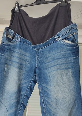LC Waikiki Koyu Mavi Bol Kesim Hamile Kot Pantolon
