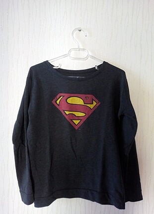 Superman baskılı sweatshirt