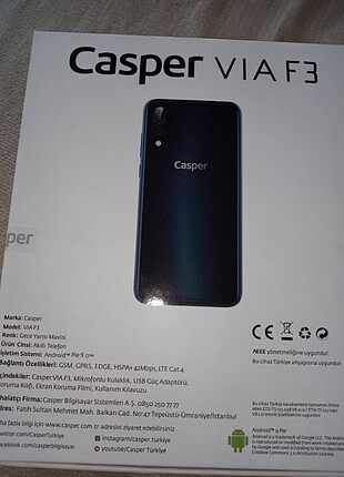 Beden Telefon Casper Via F3