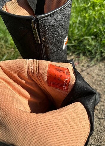 33 Beden siyah Renk Harley Davidson 33 numara siyah deri bot&çizme