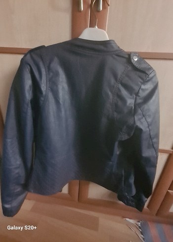 Kadın lacivert Deri Ceket - Görsel 2