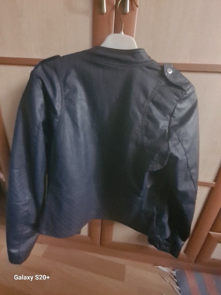 Kadın lacivert Deri Ceket - Görsel 2