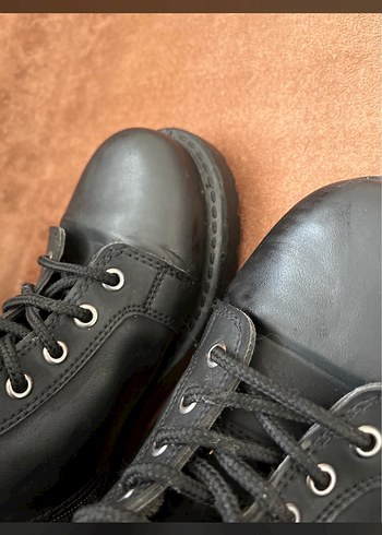 Siyah Deri Tokalı Biker Bot - Görsel 7