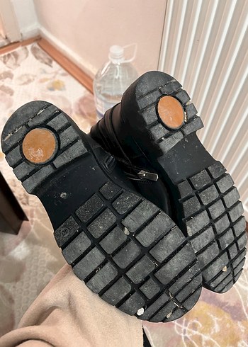 Siyah Deri Tokalı Biker Bot - Görsel 5