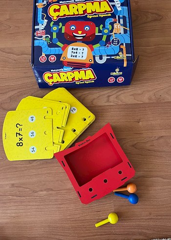 Diğer Çarpma Öğreten Renkli Matematik Oyuncağı