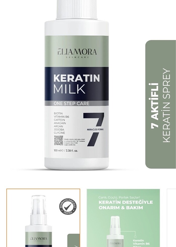 2 adet saç keratin sütü - Görsel 2