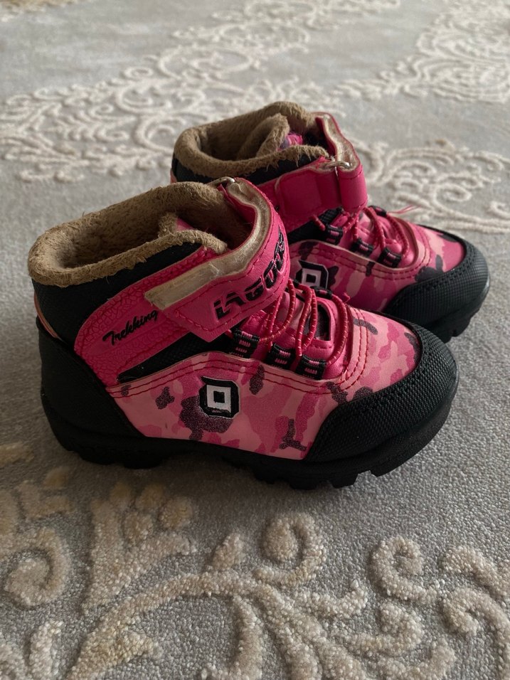 Kız Çocuk Pembe Kamuflaj Bot - Görsel 2