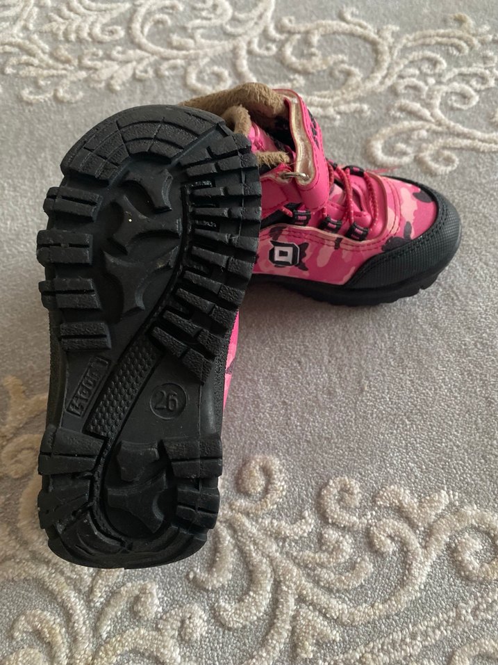 Kız Çocuk Pembe Kamuflaj Bot - Görsel 3
