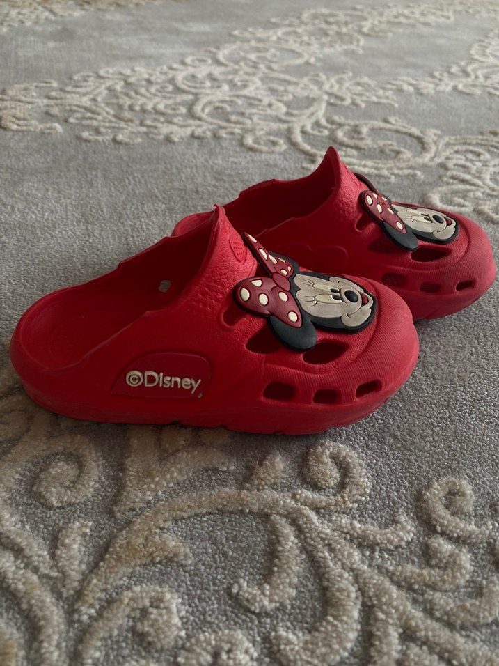 Kırmızı Minnie Mouse Kız Terlik - Görsel 2
