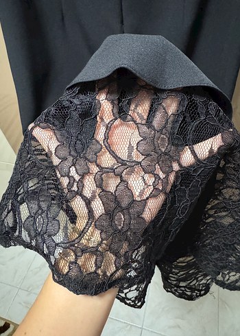 Siyah Straplez Mini Gotik Elbise