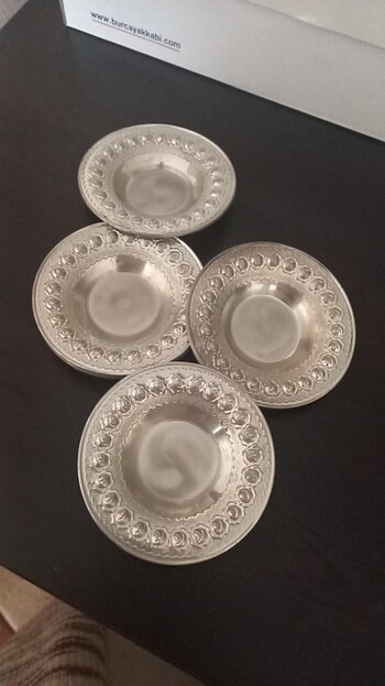 Çay tabağı gümüş 