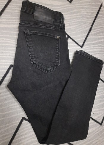 30 Beden siyah Renk Mavi jeans Siyah Erkek Kot Pantolon