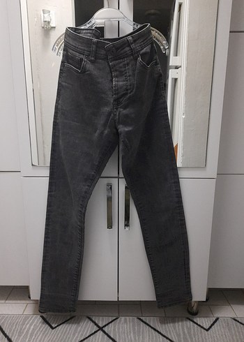 30 Beden füme Denim Erkek Jean
