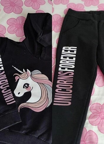 Unicorn kız çocuk eşofman takımı 