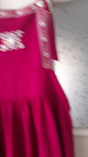 Askılı elbise salopet - Görsel 5