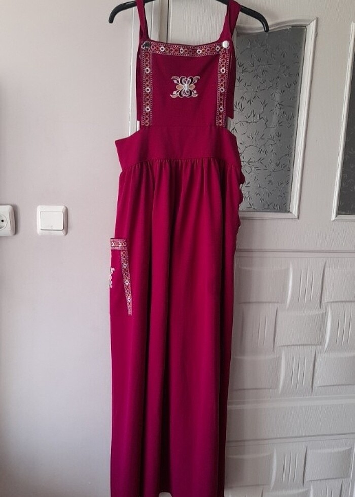 Askılı elbise salopet - Görsel 2