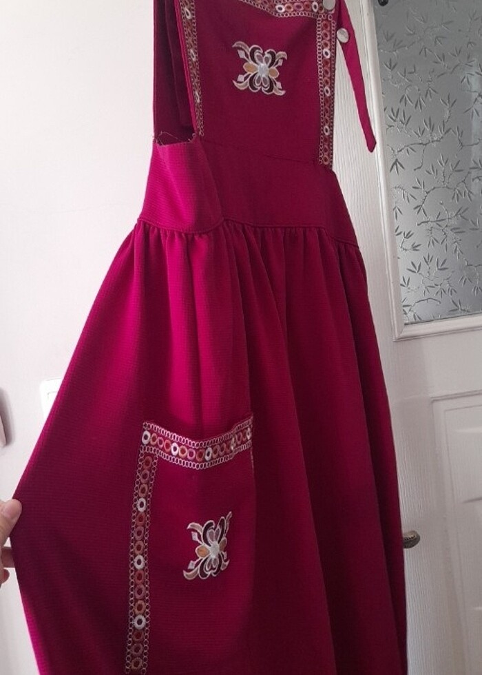 Askılı elbise salopet - Görsel 3