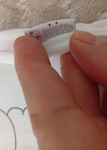 Beyaz Baskılı Bebek İçlik - Görsel 3