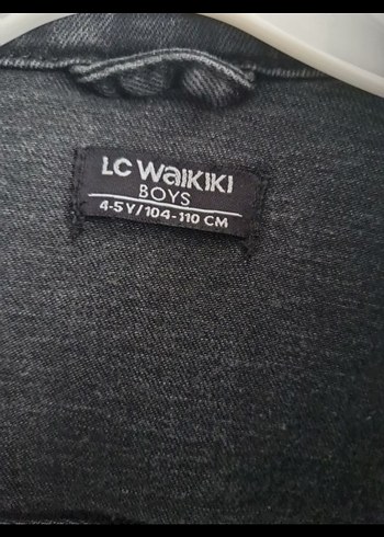 Gri Kız/Erkek Denim Ceket Düğmeli - Görsel 3