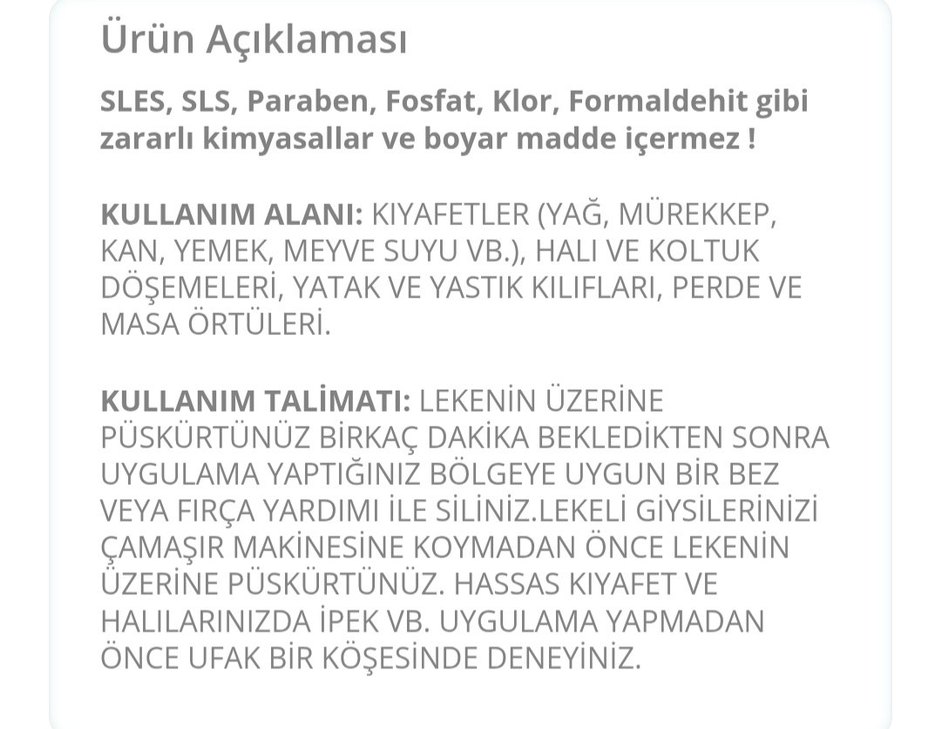 Hommo Leke Çıkarıcı Temizleyici 750 ml - Görsel 3