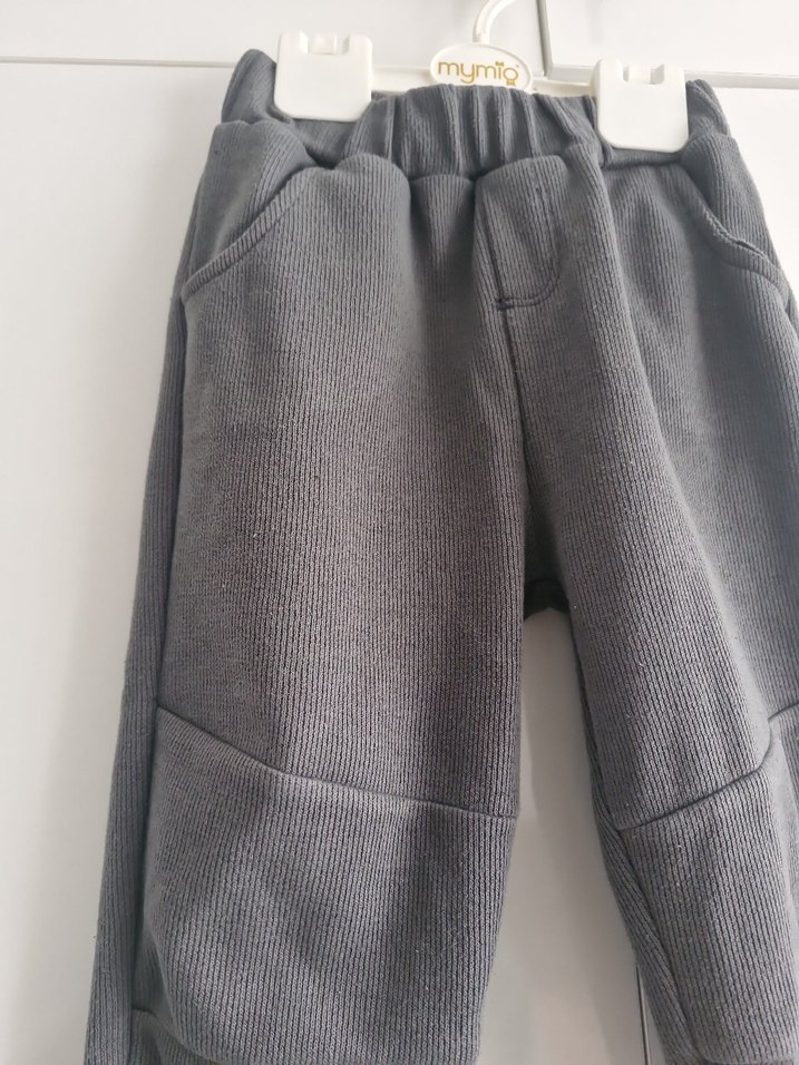 Gri Erkek Çocuk Rahat Kesim Polar Pantolon - Görsel 2