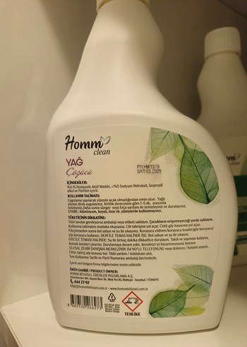 Homm Clean Yağ Çözücü 750 ml - Görsel 2