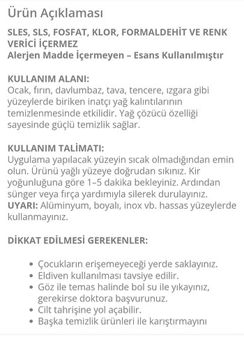 Homm Clean Yağ Çözücü 750 ml - Görsel 3