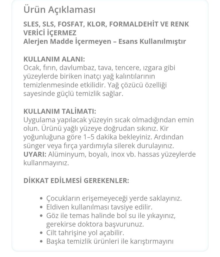 Homm Clean Yağ Çözücü 750 ml - Görsel 3