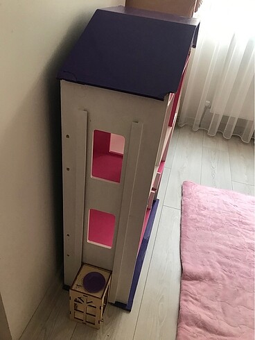 Ikea Ahşap barbie evi 3 katlı