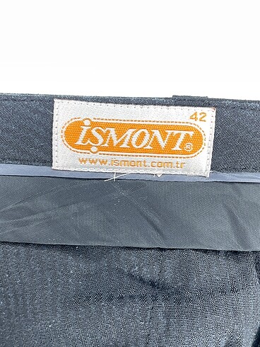 42 Beden siyah Renk PreLoved Kumaş Pantolon %70 İndirimli.