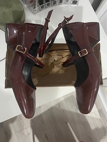 39 Beden bordo Renk Rugan Ayakkabı