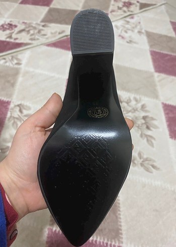 Siyah Süet Kadın Topuklu Stiletto - Görsel 4