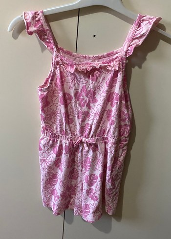 Kız Çocuk Pembe Fırfırlı Bohem Elbise - Görsel 2