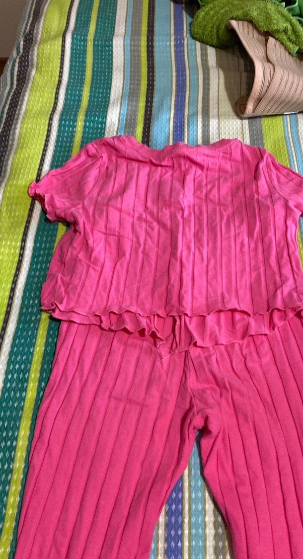 Piliseli Pembe Kız Pantolonu - Görsel 2