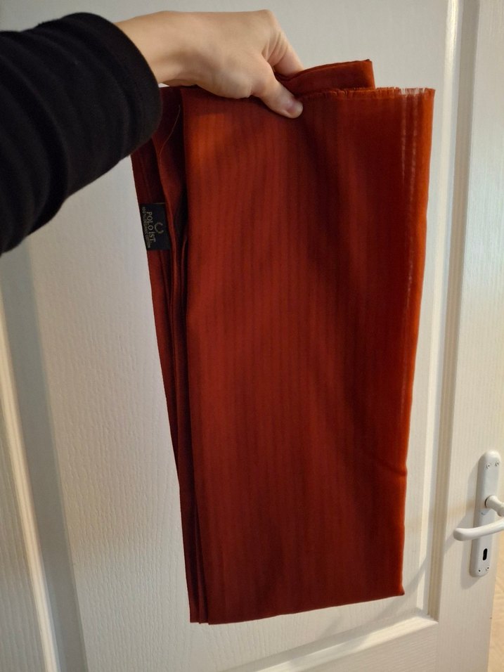 Kadın kiremit  Şal ve çanta kombin - Görsel 2