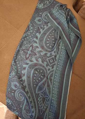 Lacivert Bohem Tarz Drapeli Kadın Şal - Görsel 2