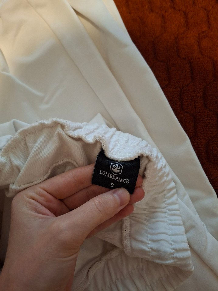 Kadın Beyaz Rahat Kesim Keten Eşofman - Görsel 2