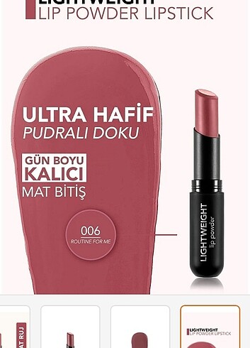 Flormar Flormar 006 routine for me koyu pembe ruj
