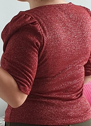 xl Beden Simli Bluz