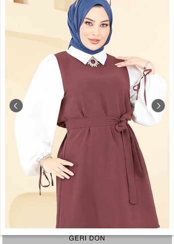 Zara Bordo Kemerli Uzun Kadın Takım