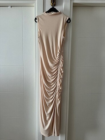 Zara Zara Uzun Drapeli Elbise #yeni