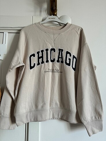H&M H&M Baskılı Oversize Sweatshirt