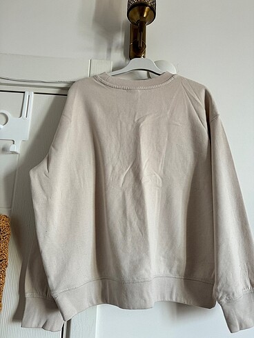 s Beden camel Renk H&M Baskılı Oversize Sweatshirt