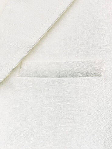 xs Beden beyaz Renk Zara Basic Crop Blazer #yeni