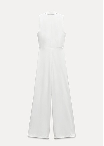 Zara Zara Dökümlü Yakalı Krepe Tulum