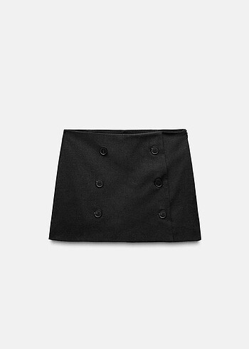 Zara Düğmeli Şort Etek