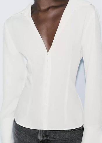 s Beden Zara Gizli Çıtçıtlı Slim Fit Gömlek