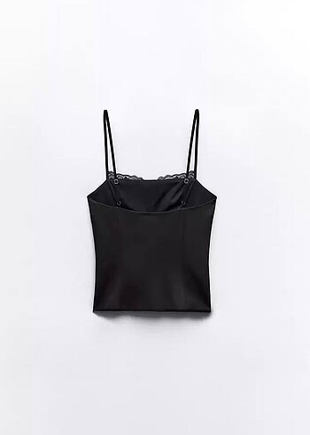 Zara Zara Saten Komisol Bluz