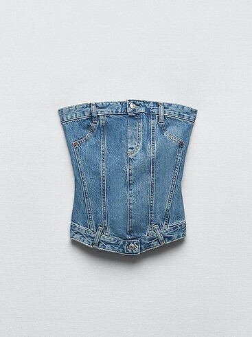 Zara Denim Crop Top